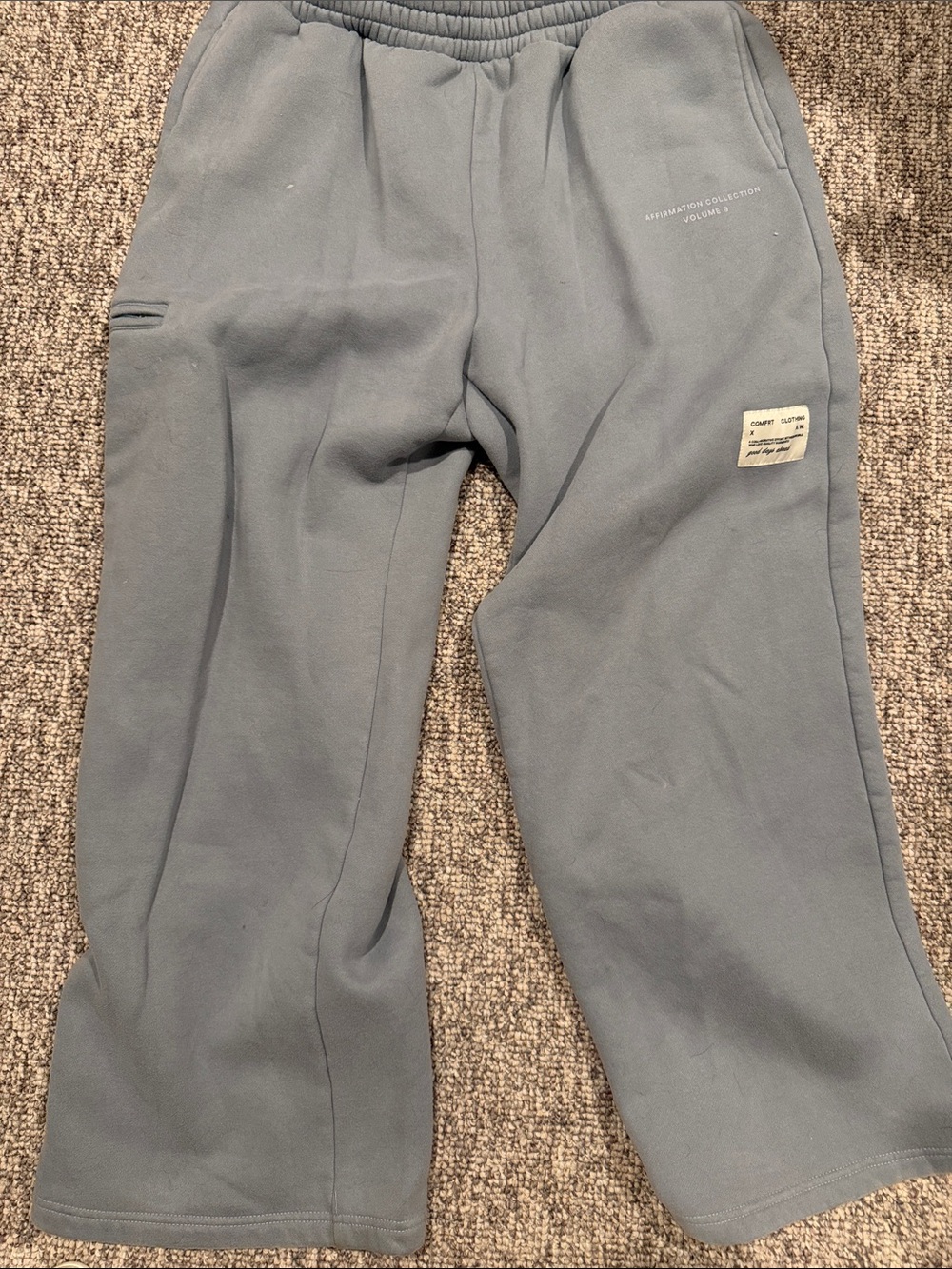 Grey-Blue Cozy Sweatpant Comfrt
